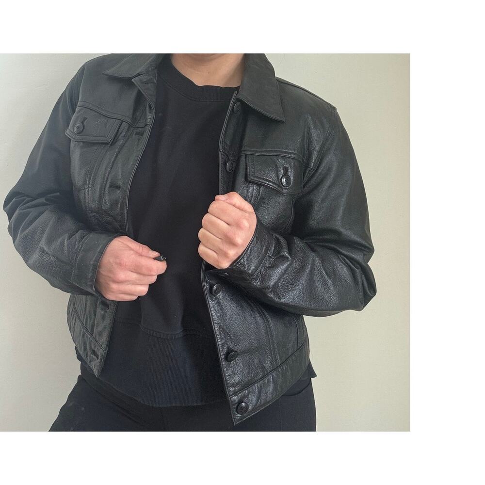 Women's Black Leather Jacket